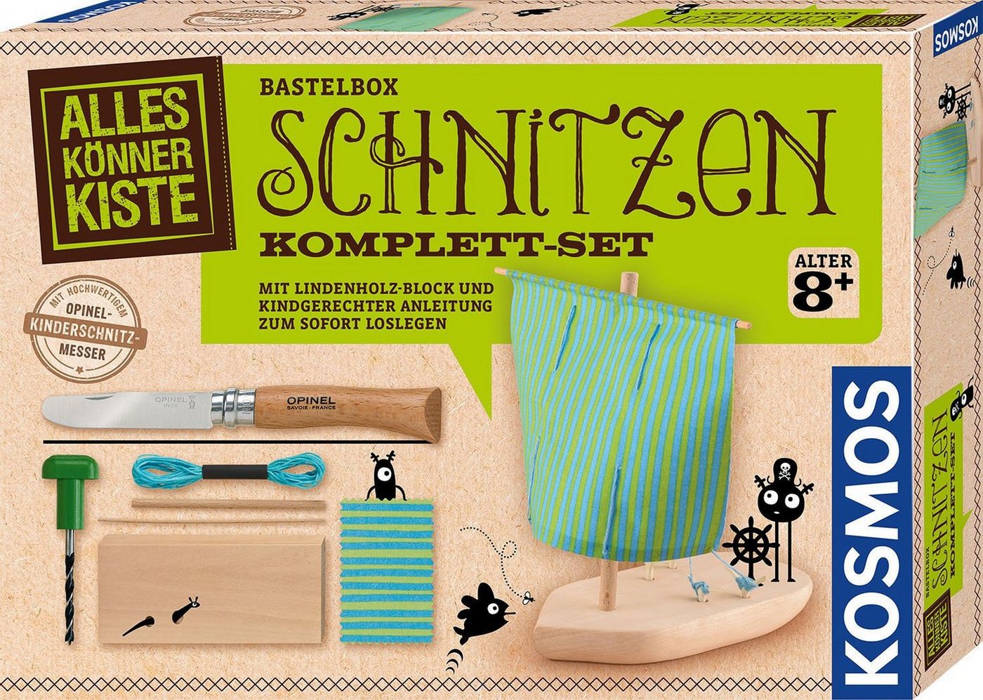 KOSMOS AllesKönnerKiste Schnitzen Komplett-Set